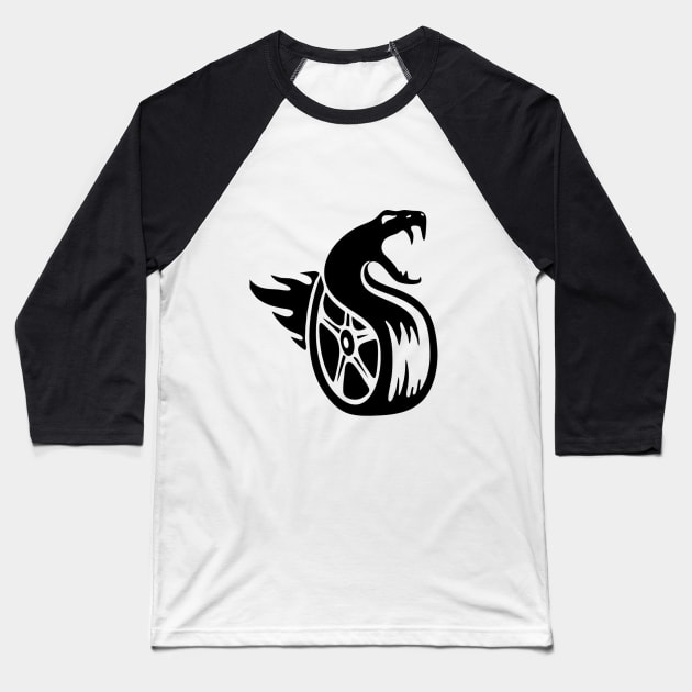 fangs dragon Baseball T-Shirt by leader